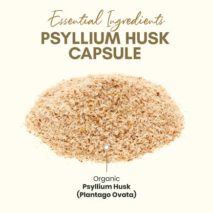 Psyllium Husk Capsules All Natural Fiber Supplement 750 Mg 250 Capsules Vegan