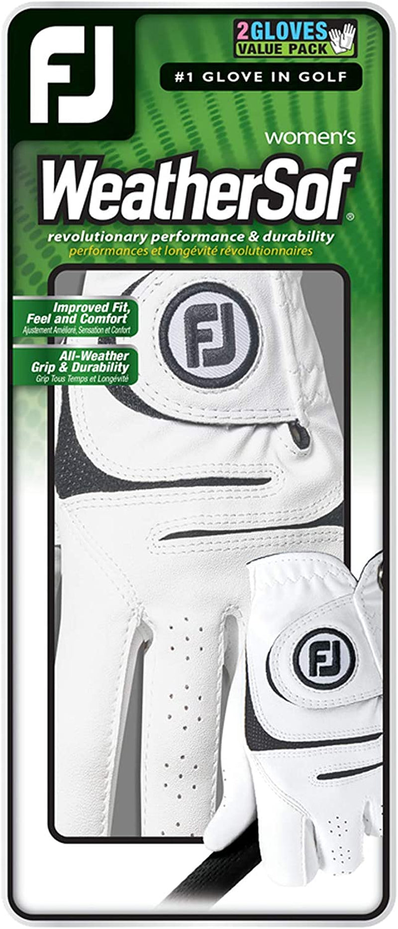 Women'S Weathersof 2-Pack Prior Generation Golf Glove